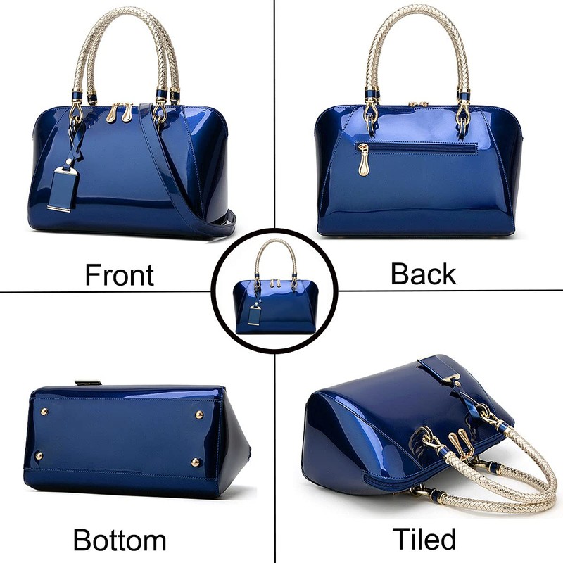 XingChen Bolsos de Mano Mujer Charol Moda Bolsos Bandolera Bolsos