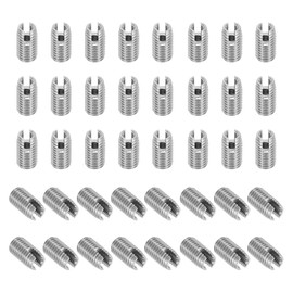 PATIKIL Selbstschneidende Gewindeeinsätze, 40 Stück M6 x M10 x 18mm 303 Edelstahl Gewindeadapter Reduzierer Schlitzschraube Reparatur Einsätze Muttern Hülse