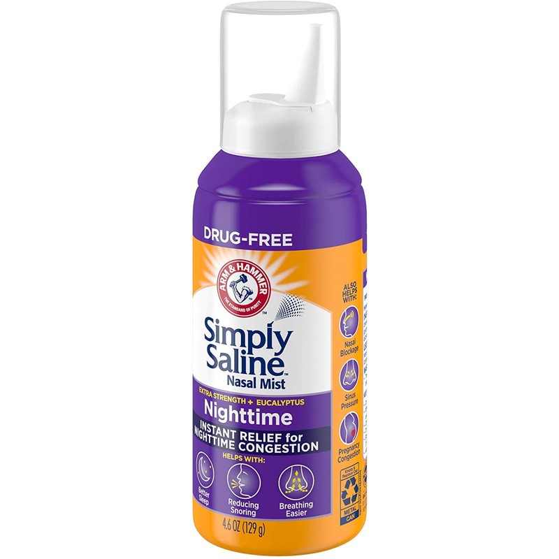 Simply Saline Plus Nighttime Formula Nasal Mist+Eucalyptus