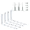 HOME MASTER HARDWARE Corner Brace White L Shelf Brackets Heavy