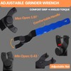 HOBEREROK Angle Grinder Wrench,Universal Adjustable & Nut Kit (5PCS) –