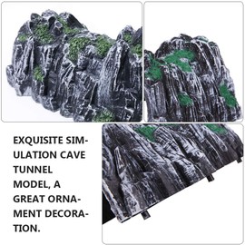 iplusmile 3pcs train railway train cave tunnel plastic rockery tunnel DIY sand table tunnel model railway accessories