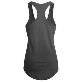 Ma Croix Essentials Womens Racerback Tank Top Active Yoga Gym Workout Jersey (Medium, 3hc01_Cool Gray)