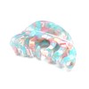 QinGoo Blue Pink Medium Cellulose Acetate Hair Clip Beautiful Women's