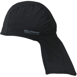 Otafuku Gloves, Summer Headcap with Cover, Sweat Absorbent, Quick Drying, Cool Touch Sensation, Deodorizing, Stretch, UV Protection, Men's, Black, One Size