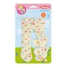 Heless 577 Doll Tights with Socks "Heart Confetti", in Beige