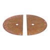 Chinese Antique Cabinet Handle Brass Circular Plaid Bookcase Knob for