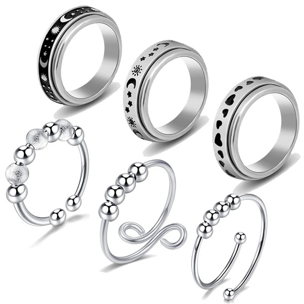 To My Daughter Ring Fidget Ring for Women Daughter Gift