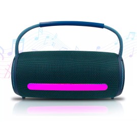 Maíz Bocina Radio Fm Luz Led Recargable Usb Bluetooth Portatil