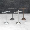 Gatco 1547 Counter Top S Style Towel Holder, Satin Nickel