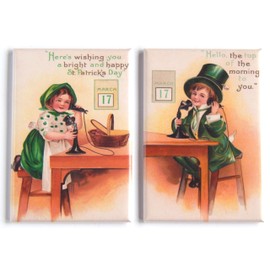 St. Patrick's Day Fridge Magnet Set (2 x 3 inches Each)
