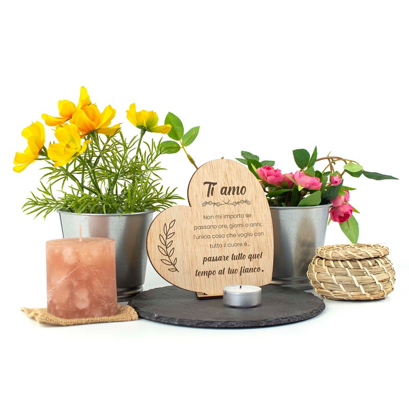 CONTRAXT Biglietti d'auguri di San Valentino in legno. Regali anniversario