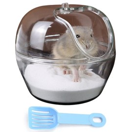 Hamster Sand Bathroom, Hamster Sandpit, Hamster Sand Bath, Hamster Sand Bath Container, Hamster Toilet, for Hamsters, Gerbils, Rats and Small Animals