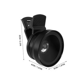 Gatuida 1 Set Wide Angle Macro Lens for Mobile Photography Clip Design Lightweight Portable Compatible with Smartphones Versatile Lens