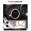 JWWY Dashboard Air Vent Trim Ring Set Fit for 2024-2026+