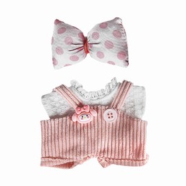 Winsenpro 17cm Doll Clothes,Cute Doll Outfit and Premium Fashion Dresses (NO Doll) (Pink)