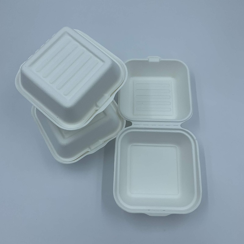 50x Bio Take Away Box weiß 152 x 150 x