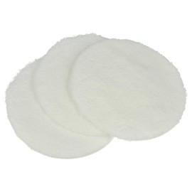 vhbw 3 x Polishing Pads Compatible with Kärcher FP 303 Suction Bean - Polishing Disc Set for Parquet, White