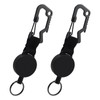 LLFYXM Retractable Keyring Keychain, 2 Pack Retractable Lanyard Extendable Key