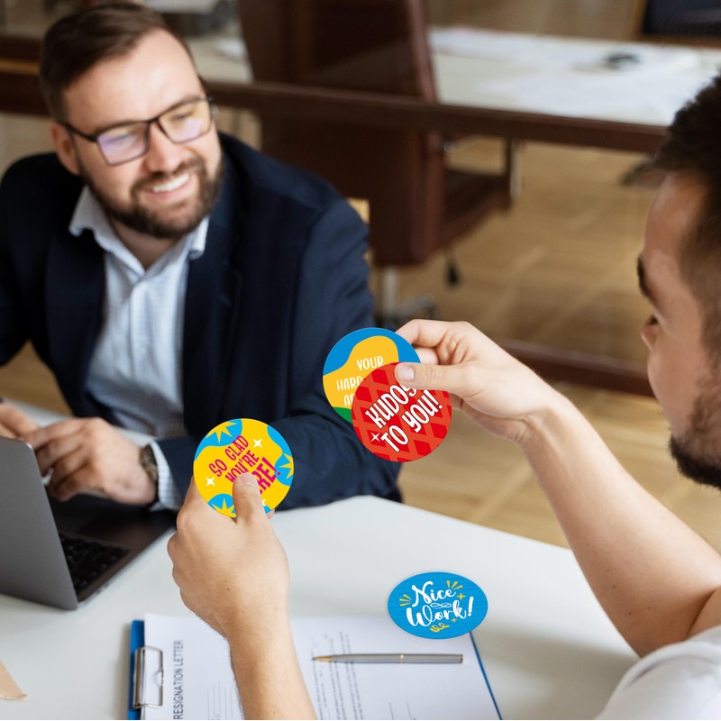 120 PCS Appreciation Chips, 60 Designs Thanks Round Tokens Employee