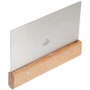 Winco Winware Stainless Steel Dough Scraper with Wood Handle