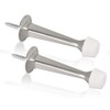 2 Pack Door Stoppers, Zinc Alloy Wall Mounted Door Stop