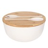 XUEJUN Salad Bowl with Servers Set - Large 9.8 inches
