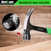 HURRICANE 20 oz Claw Hammer with Magnetic Nail Holder, Straight