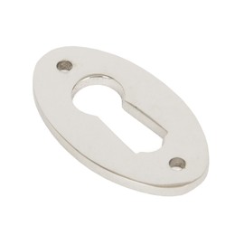 From the Anvil 83810 Oval Escutcheon, Polished Nickel Plate