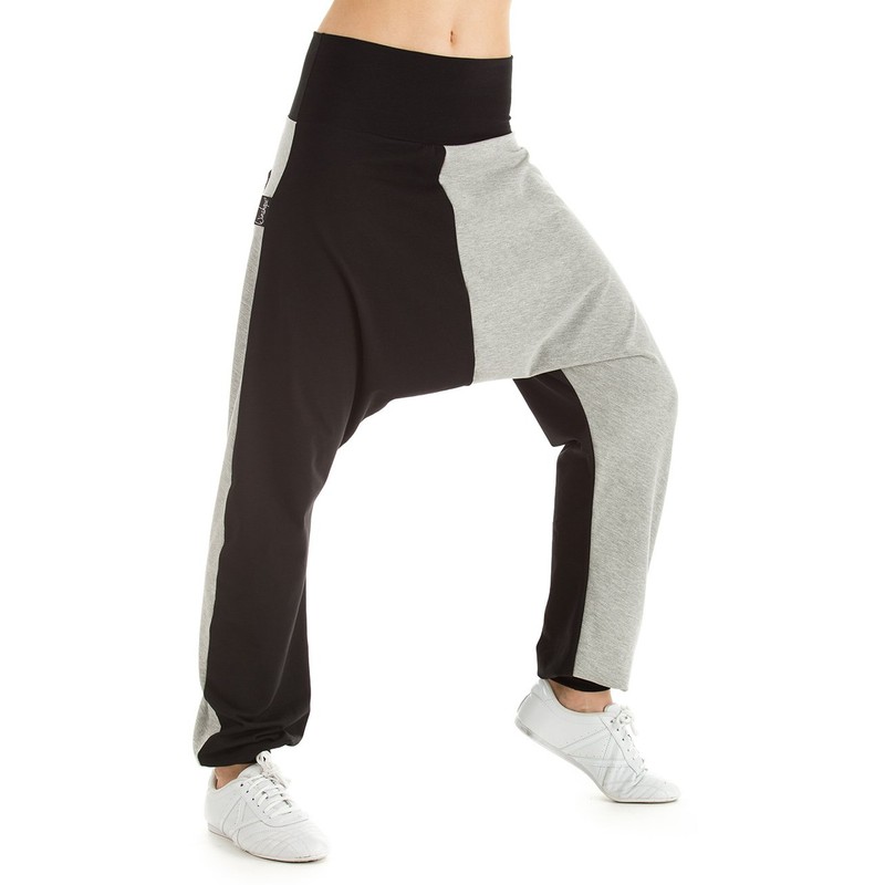 Winshape – Pantaloni da Allenamento da Donna, Donna, Schwarz/Grey Melange,