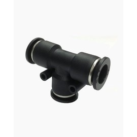 PneumaticPlus PUT-1/4 Push to Connect Tube Fitting, Union Tee - 1/4" Tube OD x 1/4" Tube OD (Pack of 10)