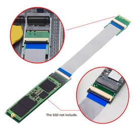 NFHK 2230 NGFF A+E-Key Male to NVME M-Key Female Extension Cable for Laptop Mainboard SSD 2280