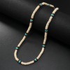 Caiyao Puka Shell Beaded Necklace Men Summer Surfer Seed Necklace