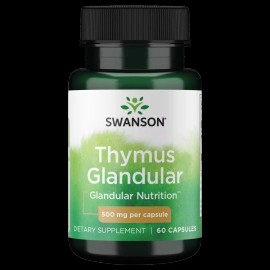 Swanson Thymus Glandular 500 mg 60 Capsules