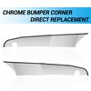 Chrome Front Bumper Corner Trim Driver Left Side Fit for