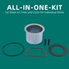 AUTOKAY K-0650 Air Compressor Cylinder & Ring Replacement Kit for