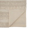Saro Lifestyle Fringe Stripe Design Table Runner, Ivory, 16"x90"
