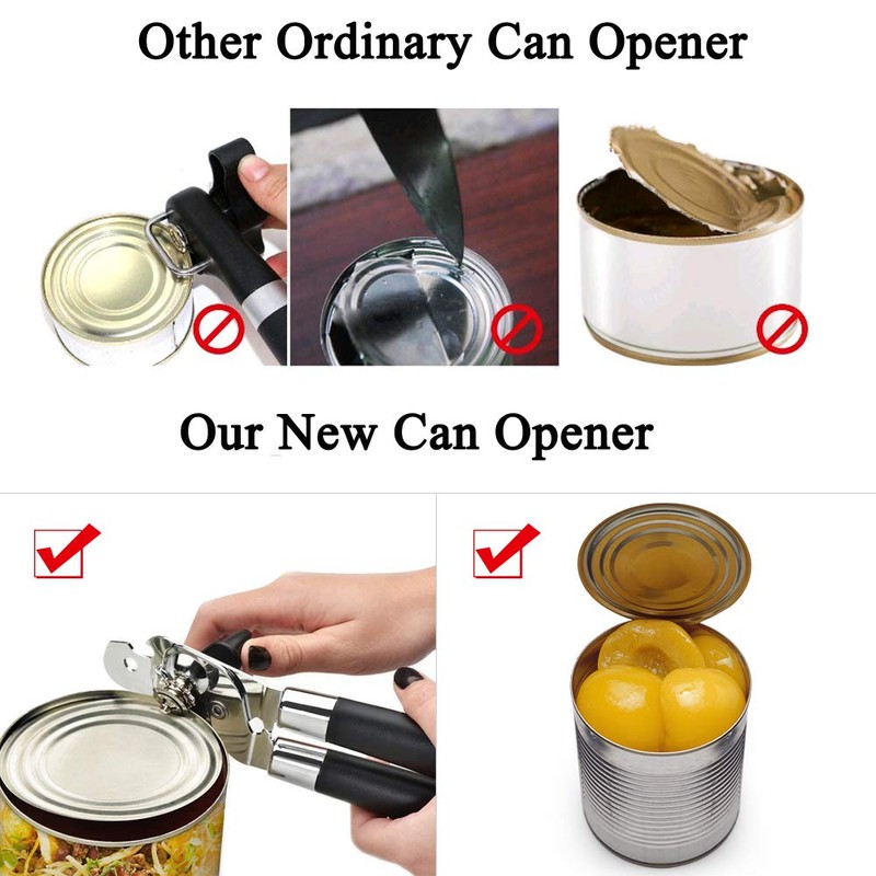Tin Openers Can Opener 3-in-1 Stainless Steel Manual Tin Openers