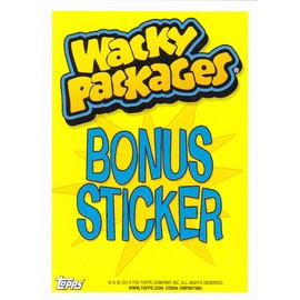 2014 Wacky Packages Series1Toaster Puddle Bonus Sticker B2