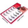 5 Pairs Cat Eyes Fox Eyelashes 3D Natural Look Transparent