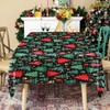 Table Cloth Christmas, Rectangle Table Cloth Holiday Tablecloth Red Green