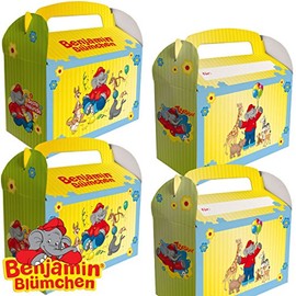 BENJAMIN BLÜMCHEN DH-Konzept 6 Gift Boxes for Children's Parties and Children's Birthdays // Töröööö // Elephant Children's Party Bags Party Bags Party Set