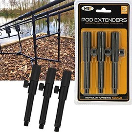 Bankstick Buzz Bar Rod Pod Extenders Set of 3 adds extra 4.5" - 7" Carp Fishing