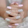 CoolNail Luxury 3D Sexy Red Rhinestones Extra Long Sharp Stiletto