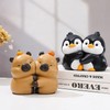 Set of 2 Cute Hug Penguins Bookends Decorative, Unique Bookends