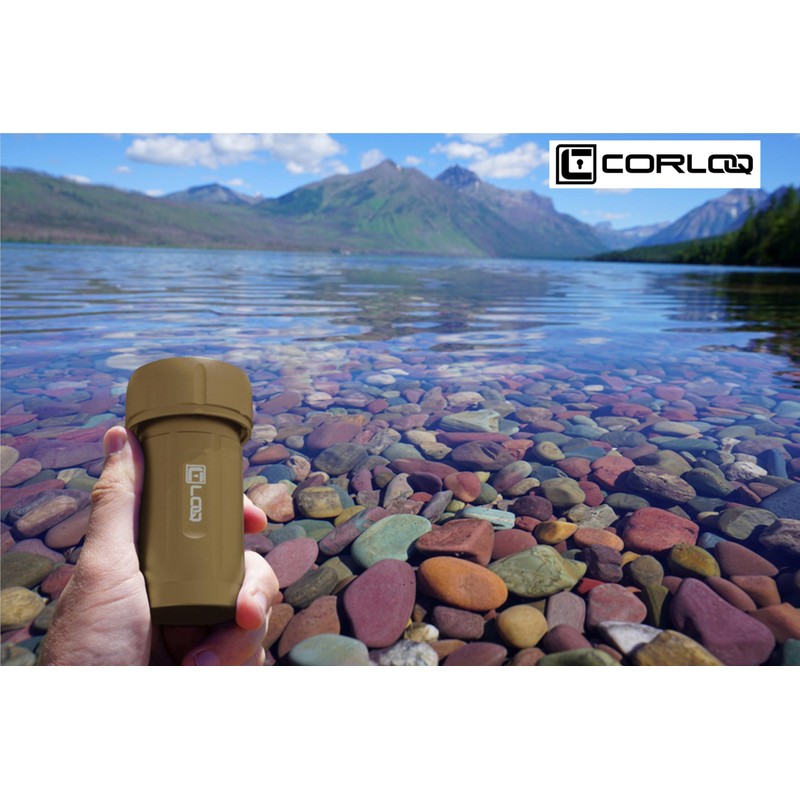 EDC120 Rugged Waterproof EDC Survival Tactical Storage Container, Zytel