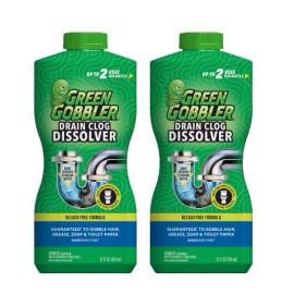 Green Gobbler 31 oz. Drain and Toilet Clog Dissolver and Remover (2PACK)