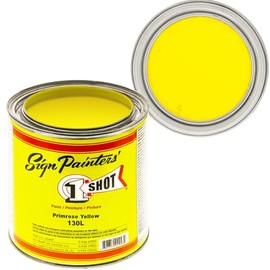 1 Shot 1 Quart PRIMROSE YELLOW Paint Lettering Enamel Pinstriping & Graphic Art