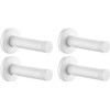 4 Pack White Door Stopper, 304 Stainless Steel Wall Mounted