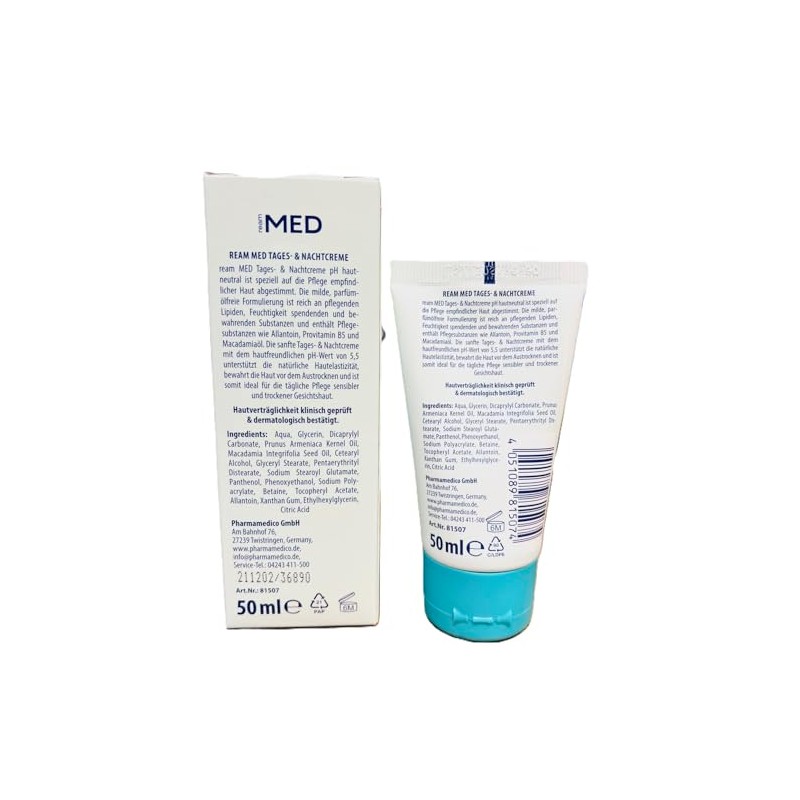 Ream Med Day and Night Cream with Allantoin, 3 x